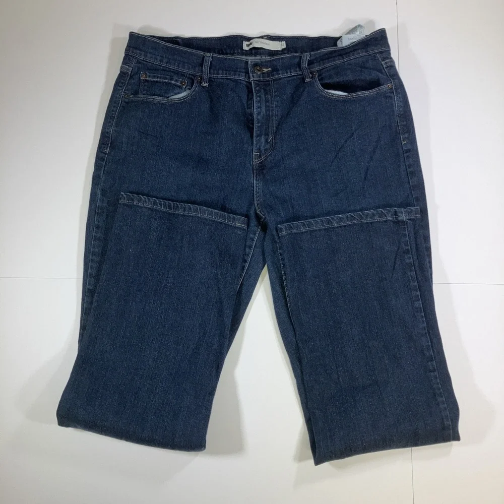 Levi's‎ 515 Bootcut Jeans Womens 16M Mid Rise Dark Wash Stretch 33x32